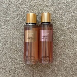 Victoria's Secret Velvet Petals & Bare Vanilla Fragrance Mists